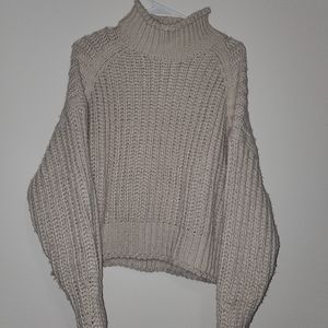 H&M Chunky Knit Beige Sweater S